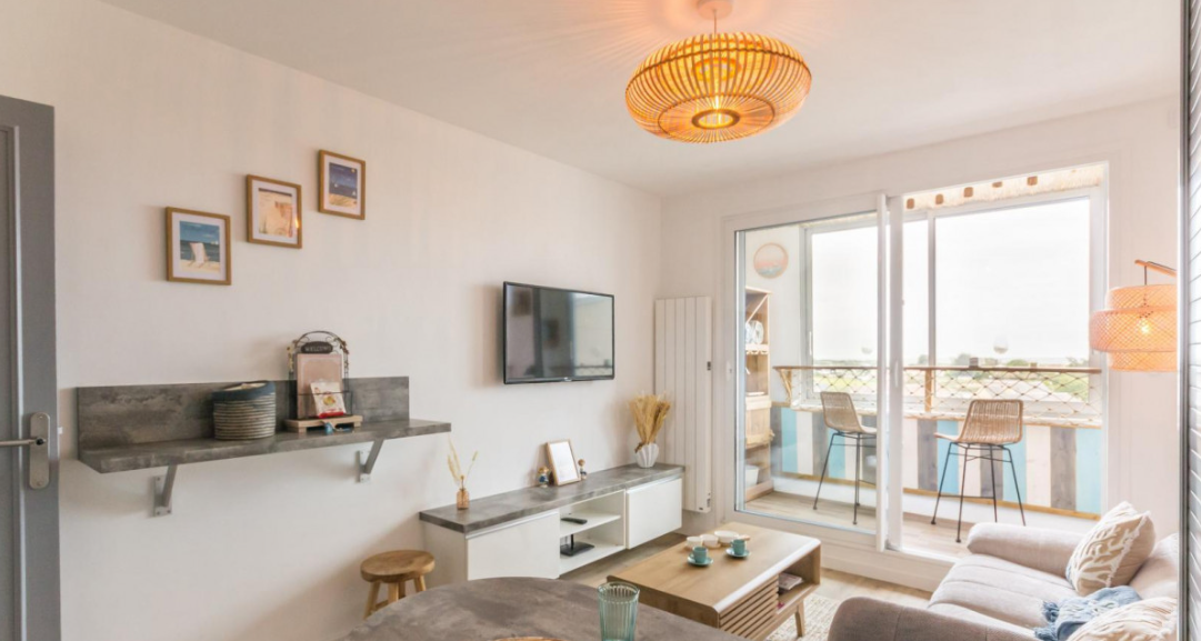 Salon appartement Courseulles-sur-Mer Le Cocon de Jade